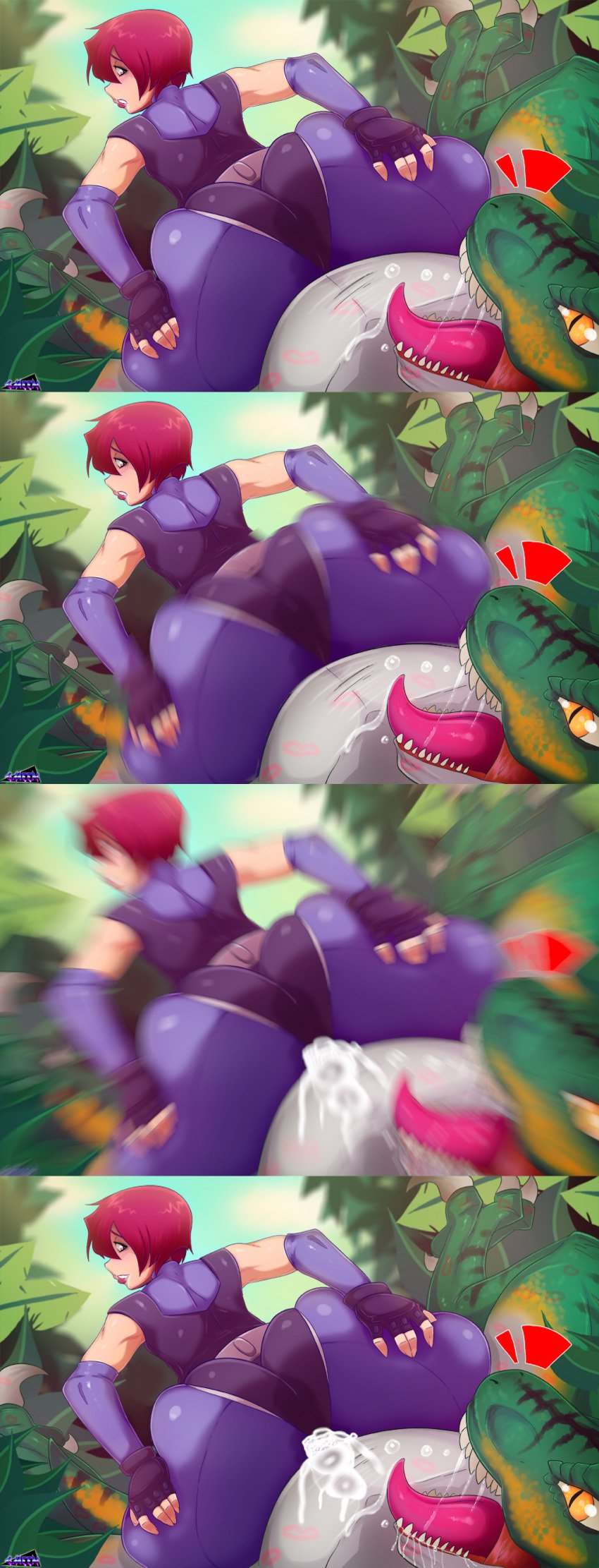 2boys ass ass_focus big_ass big_butt bodysuit brown_eyes capcom claws clothed clothed_male cum cum_in_ass cum_inside cum_on_ass cum_on_body cum_on_butt cumshot curvy curvy_male dino_crisis dinosaur edit edited femboy feminine_male fingerless_gloves gay gay_sex genderswap_(ftm) gloves gmeen huge_ass huge_butt huge_thighs human hyper_ass kiss_mark kiss_marks light-skinned_male light_skin lipstick lipstick_mark lipstick_marks male male/male male_focus male_human male_on_monster male_only male_penetrated male_penetrating male_penetrating_male male_protagonist medium_hair monster monster_cock monster_on_male motion_blur open_mouth pale-skinned_male pale_skin pinned presenting presenting_hindquarters raptor red_hair regina_(dino_crisis) reptile scales scalie sharp_claws sharp_teeth sitting_on_person solo_focus teeth thick thick_ass thick_thighs thighs third-party_edit through_clothes tongue tongue_out velociraptor voluptuous wide_hips yaoi