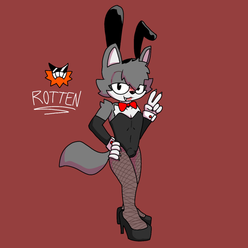 andy_the_wolf blushed bulge_through_clothing bunnysuit crossdressing femboy femboy_furry furry oc original_character rotten_salmon shy tagme wolf