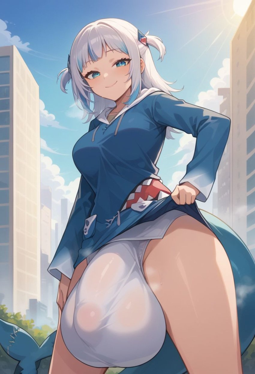 1futa ai_generated alternative_breast_size animal_hood anime balls_bigger_than_penis balls_under_clothes bangs big_balls big_breasts big_penis big_testicles blue_eyes blue_hair blue_hoodie blue_sky blunt_bangs blush bulge civitai closed_mouth clothed clothes_lift cloud day fish_tail flaccid flaccid_penis full-package_futanari fully_clothed futa_only futanari gawr_gura hair_ornament hololive hololive_english hood hoodie huge_balls huge_bulge huge_testicles large_balls large_testicles lifted_by_self lifting_skirt long_sleeves looking_at_viewer mizuiro01 multicolored_hair outdoors panties penis_under_clothes penis_under_panties shark_girl shark_tail skirt_lift sky smile solo solo_futa standing streaked_hair sweat tail testicles two_side_up uncensored virtual_youtuber white_hair white_panties