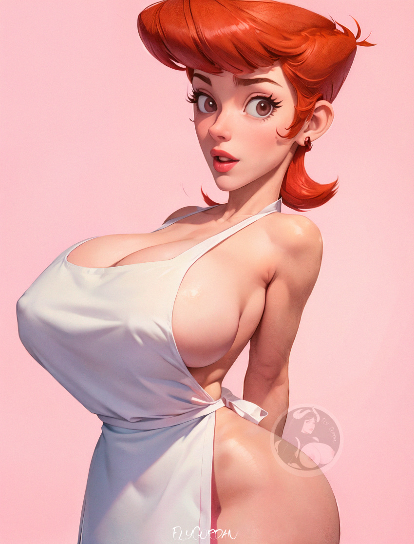 ai ai_generated bikini bikini_bottom bikini_top breasts commission dexter&#039;s_laboratory dexter&#039;s_mom elygordan elygordanart gigantic_ass gigantic_breasts gigantic_butt gigantic_nipples huge_balls huge_breasts huge_butt huge_nipples looking_at_viewer milf milf_love_young_man mommy patreon