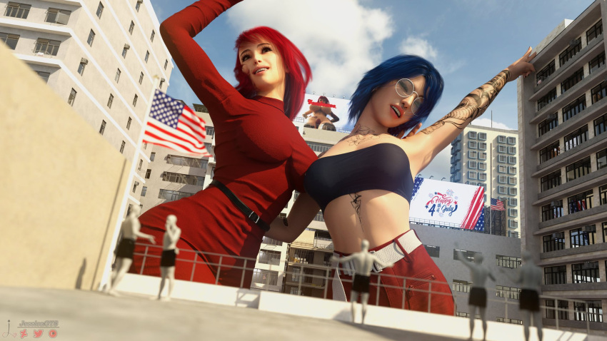 2girls 3d ass big_ass big_breasts breasts bust busty curvaceous curvy curvy_figure eveline_(jessicagts) female female_focus giant giantess goth goth_girl hips hourglass_figure huge_ass huge_breasts jessica_(jessicagts) jessicagts large_ass large_breasts legs light-skinned_female light_skin macro macro_female mature mature_female multiple_girls original original_character original_characters slim_waist thick thick_hips thick_legs thick_thighs thighs top_heavy voluptuous voluptuous_female waist wide_hips