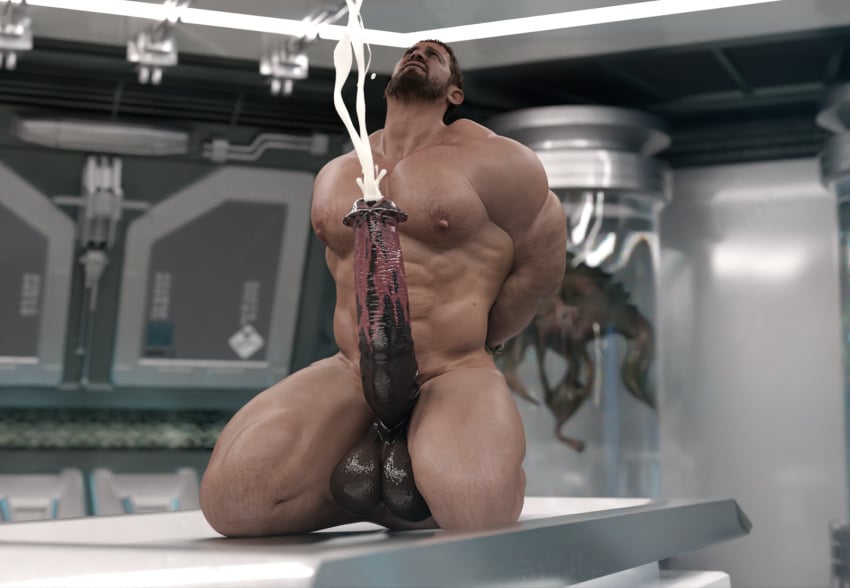 3d balls bara big_balls big_penis boner chris_redfield cum erection horsecock huge_cock human_with_animal_genitalia human_with_horsecock male male_only muscles muscular nsfwmaker nude on_knees orgasm penis resident_evil solo solo_male