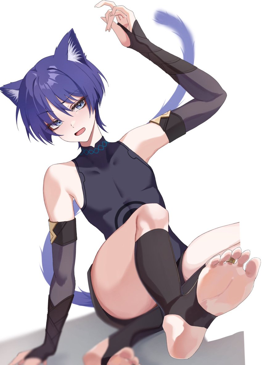 chobonu femboy genshin_impact male_focus male_only scaramouche_(genshin_impact) trap twink