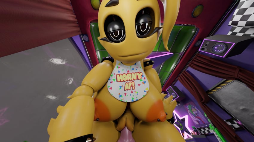 1boy 1girls 3d anus arm_grab ass ass_focus bent_over big_ass big_breasts big_butt big_penis black_eyes blender bouncing_ass bouncing_breasts chica_(fnaf) donut_anus fat_ass female female_on_top female_penetrated five_nights_at_freddy's five_nights_at_freddy's:_security_breach five_nights_at_freddy's_2 looking_at_partner looking_back male tagme vaginal vaginal_insertion vaginal_penetration vaginal_sex winternightarts yellow_body