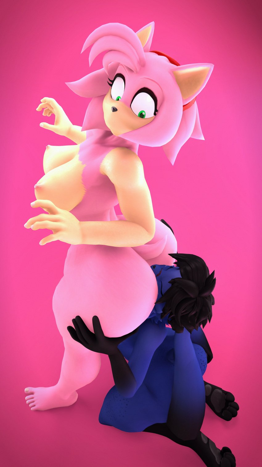 2024 4k 5_fingers 5_toes 9:16 absurd_res accessory amy_rose anal anthro areola ass big_breasts big_butt big_ears black_body black_fur black_hair blue_body blue_fur breasts bubble_butt closed_eyes curvy_figure domi_(domibun) domibun duo eulipotyphlan eyelashes face_in_ass feet female female/female fingers floppy_ears fur green_eyes hair hair_accessory hairband hedgehog hi_res holding_butt kneeling lagomorph leporid long_ears looking_back mammal multicolored_body multicolored_fur nipples nude oral pawpads pink_background pink_body pink_fur pink_hair rabbit scar sega sex short_hair short_tail simple_background sonic_(series) sonic_the_hedgehog_(series) tail tan_body tan_fur thick_thighs toes two_tone_body two_tone_fur warfare_amy warfare_machine wide_hips