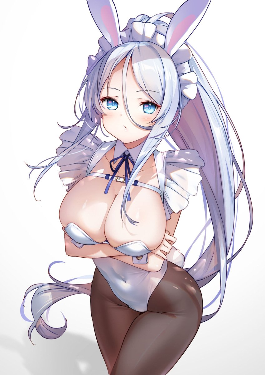 1girls big_breasts breasts bunny_ears collarbone female female_focus female_only hi_res highres hong_(white_spider) huge_breasts large_breasts light-skinned_female light_skin long_hair looking_at_viewer solo solo_female solo_focus sylpha_langlis tensei_shitara_dai_nana_ouji_dattanode,_kimamani_majutsu_o_kiwamemasu thick_thighs thighs very_long_hair wide_hips