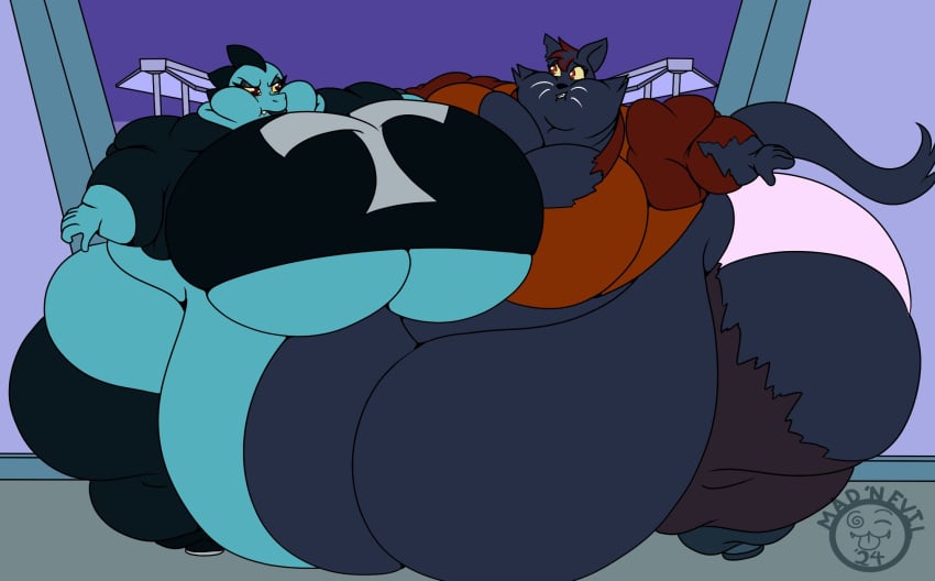 bbw bea_santello big_ass big_breasts breasts bubble_butt cleavage feline female furry huge_ass huge_breasts mad_n_evil mae_borowski night_in_the_woods overweight tagme thick_thighs wide_hips