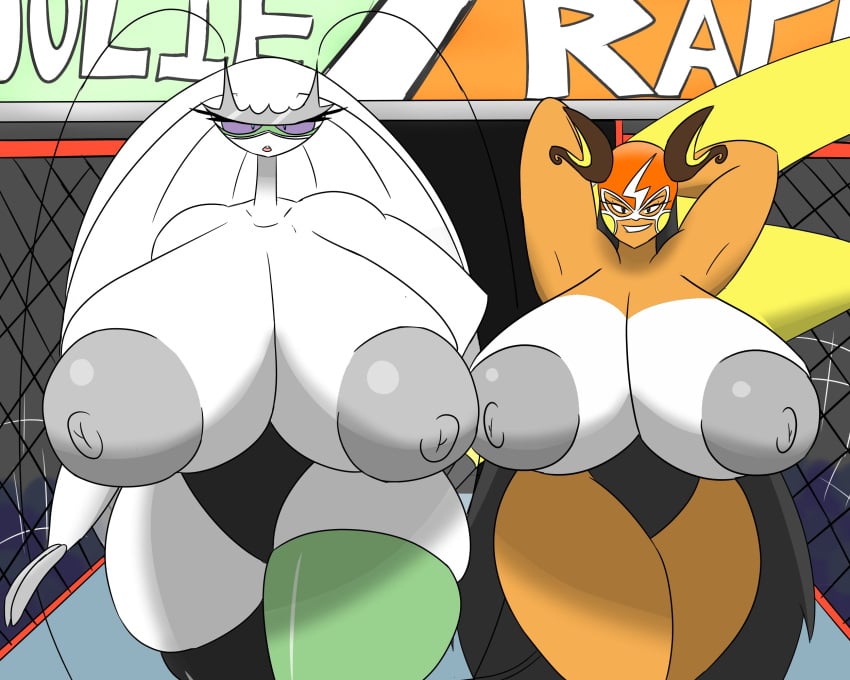 anthro breasts_bigger_than_head furry huge_breasts igphhangout insect pheromosa pokémon_(species) pokemon pokemon_(species) rachel_the_raichu_(igph) raichu tagme ultra_beast