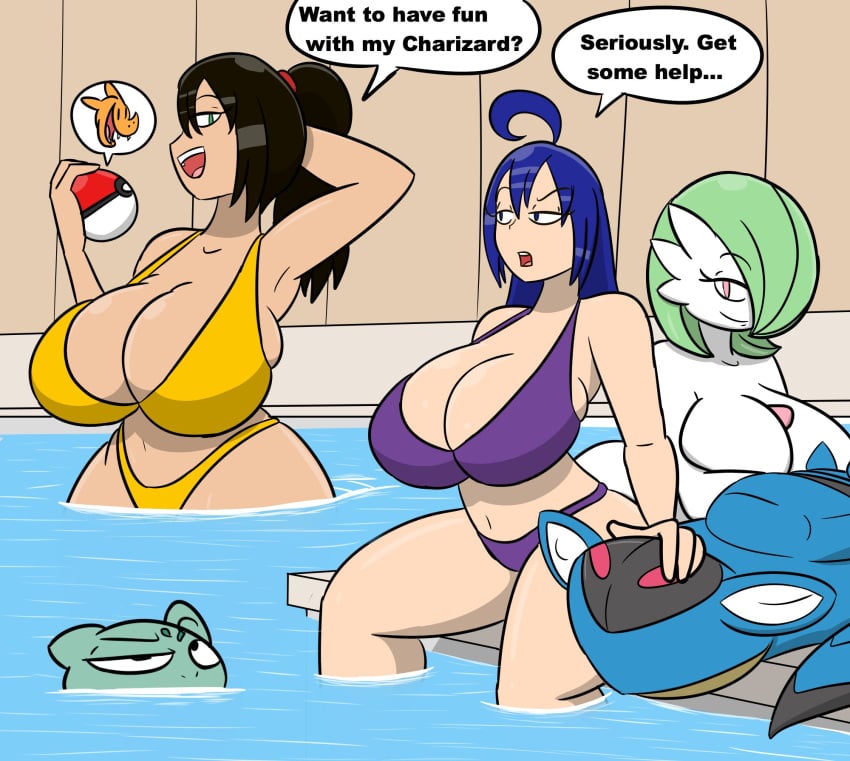 armaldo bulbasaur charizard gardevoir huge_breasts igphhangout pokemon pokemon_(species) tagme trainer_go_(igph)