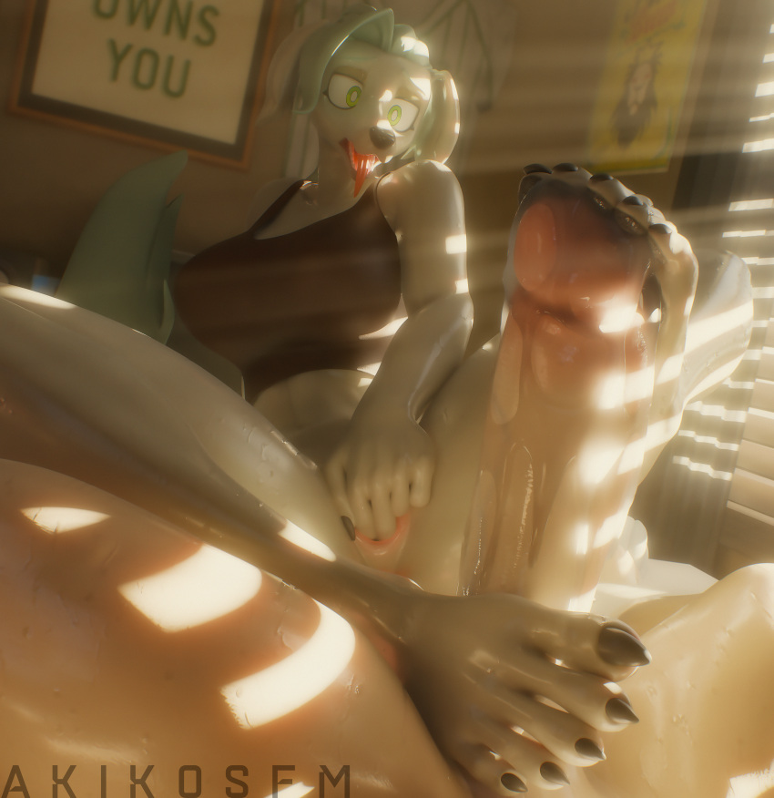 3d_(artwork) absurd_res akikosfm anthro bedroom_eyes bedroom_sex blender_(artwork) bodily_fluids breath canid canine canis claws cum cum_on_feet digital_media_(artwork) dog_knight_rpg domestic_dog duo feet female foot_fetish foot_play footjob genital_fluids genitals grey_body hi_res huge_filesize humanoid_genitalia humanoid_penis hunting_dog male male/female mammal masturbation mellow_(mehdrawings) narrowed_eyes orinette_(ceehaz) panting partial_male pawpads penis pilosan seductive sex sighthound sloth sweat sweaty_body toe_claws vaginal_masturbation vaginal_penetration xenarthran