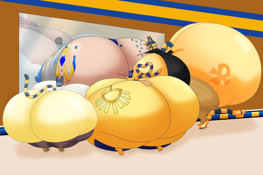 1boy 3girls ankha_kennedy_(user3345) ankha_reinhart_(user3345) ankha_simpson_(user3345) big_ass big_breasts big_penis breasts bubble_butt character_request huge_ass huge_breasts huge_cock hyper_ass hyper_breasts justin_(user3345) penis tagme thick_thighs user3345 wide_hips