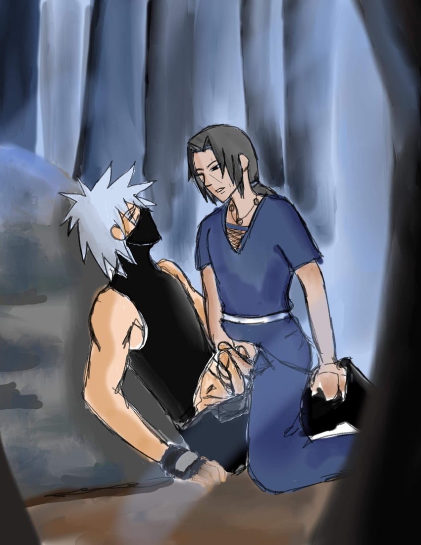 2boys cock frottage frottage_in_slit gay gay_sex grinding_on_penis hatake_kakashi hot_sex lust lustful_gaze passionate_sex penis sex sitting sitting_on_lap uchiha_itachi