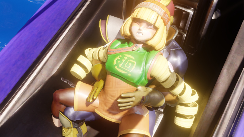 3d blender captain_falcon female min_min_(arms) nsfw super_smash_bros