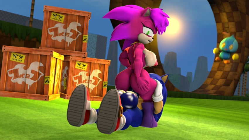 3d 3d_(artwork) ass breasts chao_(sonic) exposed_torso footwear green_hill_zone handwear huge_balls huge_cock incest interspecies seductive sfm smile sonia_the_hedgehog sonic_(series) sonic_the_hedgehog sonic_underground source_filmmaker vaginal_penetration