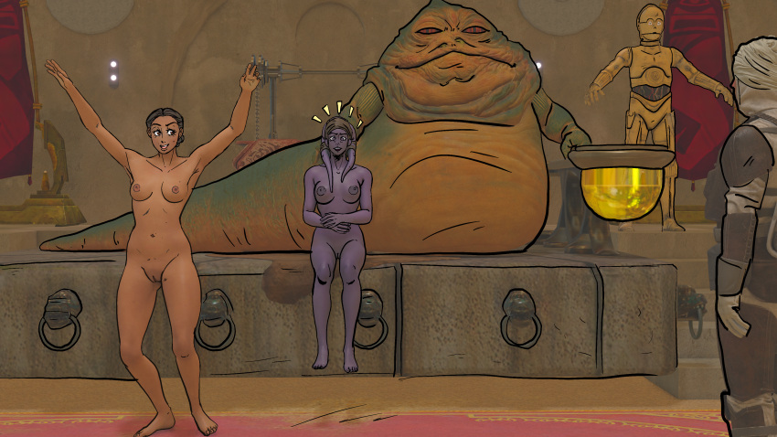 absent_hentai c-3po dengar jabba's_palace jabba_the_hutt padme_amidala star_wars subjectnether twi'lek