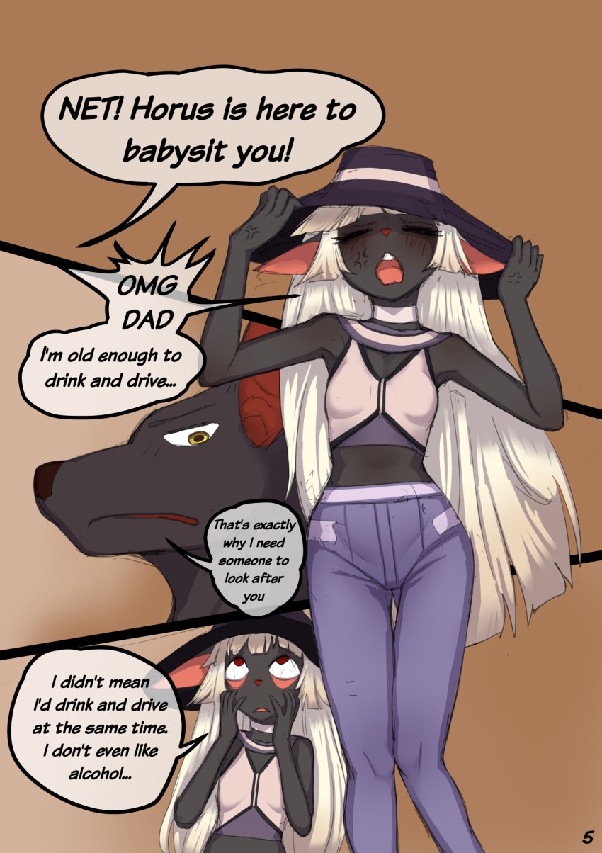 akitokit anubian_jackal anubis comic_page daughter father father_and_daughter female furry_female incest jackal male net_(akitokit)