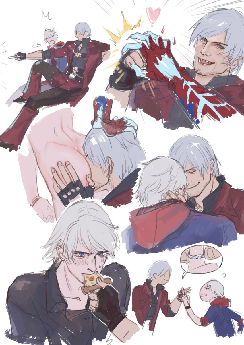 dante daodaosh devil_may_cry devil_may_cry_4 eating_ass gay incest male male/male male_only nero_(devil_may_cry) rimjob rimming rimming_male uncle_and_nephew