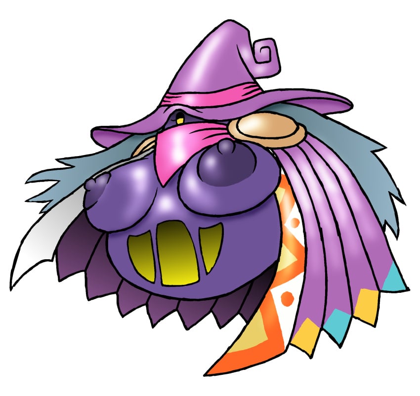 bandana big_breasts breasts cape cloak drawcia hat kirby_(series) magic_user milktimeforme nintendo video_games witch