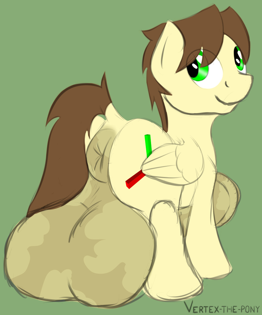 2015 animal_genitalia anus ass balls cutie_mark earth_pony equine erection fan_character feral horse horsecock huge_balls huge_cock male mammal my_little_pony penis pony puffy_anus solo vertex-the-pony