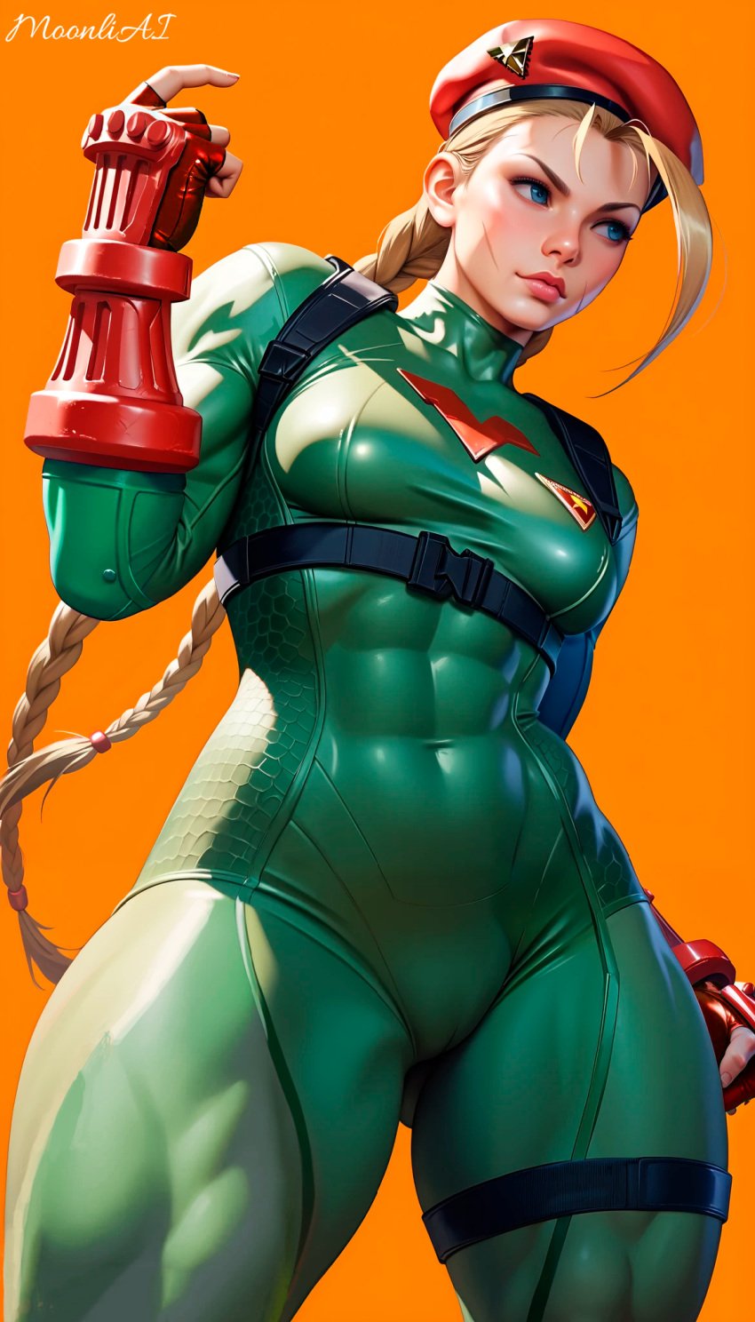 ai_generated big_thighs blonde_hair cammy_white street_fighter street_fighter_6 suit