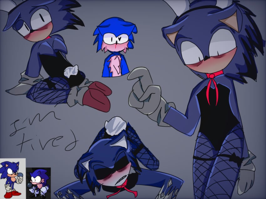 boy bunny_ears bunny_tail bunnysuit faker faker_(revie) fakersonic gay hog hog_(rblxtrex) sonic.exe sonic.exe_(series) sonic_the_hedgehog