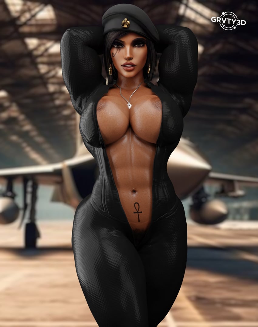 1girls 3d abs ass belly_button_piercing big_ass big_breasts black_hair blender_(software) blizzard_entertainment breasts curvy curvy_body curvy_female curvy_figure dark-skinned_female dark_skin egyptian egyptian_female female female_only grvty3d gym huge_ass long_hair looking_at_viewer muscular muscular_female navel_piercing overwatch pharah pierced_belly_button pierced_navel shiny_skin solo solo_female solo_focus tan tan_body tan_skin tattoo thick thick_legs thick_thighs voluptuous voluptuous_female wide_hips