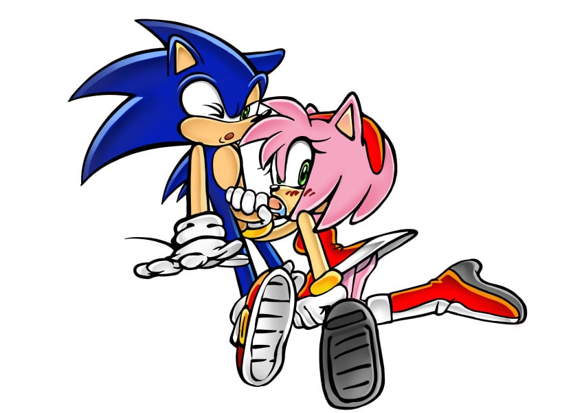 accurate_art_style amy_rose anatomically_correct blowjob domnirch panties sonic_(series) sonic_adventure_2 sonic_the_hedgehog sonic_the_hedgehog_(series)