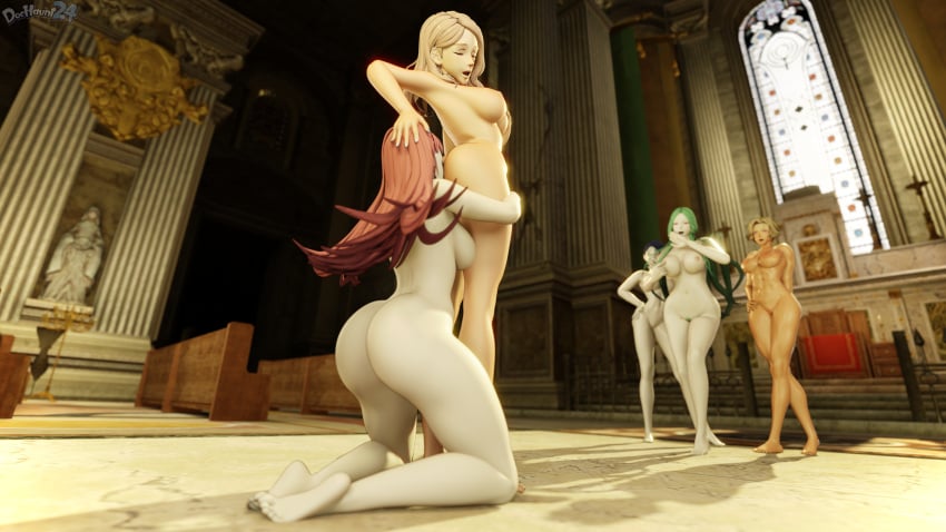 3d 5girls abs altar alternate_eye_color alternate_hairstyle anilingus armpits ass back bangs bare_arms bare_back bare_legs bare_midriff bare_shoulders barefoot big_ass blonde_hair blue_hair blue_nails brown_hair catherine_(fire_emblem) church closed_eyes collarbone completely_nude corruption covering_mouth crossed_legs cunnilingus dark-skinned_female dark_skin dochaunt24 duo_focus evil_smile exhibitionism female female_only female_pubic_hair femdom femsub fence fire_emblem fire_emblem:_three_houses fire_emblem_warriors:_three_hopes forced from_below grabbing_own_breast green_hair green_nails hand_on_another's_head hand_on_head hand_on_own_hip hilda_valentine_goneril hug huge_breasts indoors kneeling large_ass large_breasts laugh leg_grab legs light-skinned_female light_skin long_hair looking_back looking_pleasured medium_breasts medium_hair mercedes_von_martritz midriff mind_control moaning multiple_girls nail_polish navel nintendo nipple_tweak nipples nude nude_female official_alternate_hairstyle open_mouth orange_nails pale-skinned_female pale_skin pillar pink_hair ponytail post-timeskip pubic_hair public public_nudity pussy rape red_eyes rhea_(fire_emblem) self_fondle sex shamir_nevrand short_hair shoulders slave smile standing statue sub_dominating_sub textless_version tricked uncensored until_they_like_it very_long_hair voyeur voyeurism watching window yuri