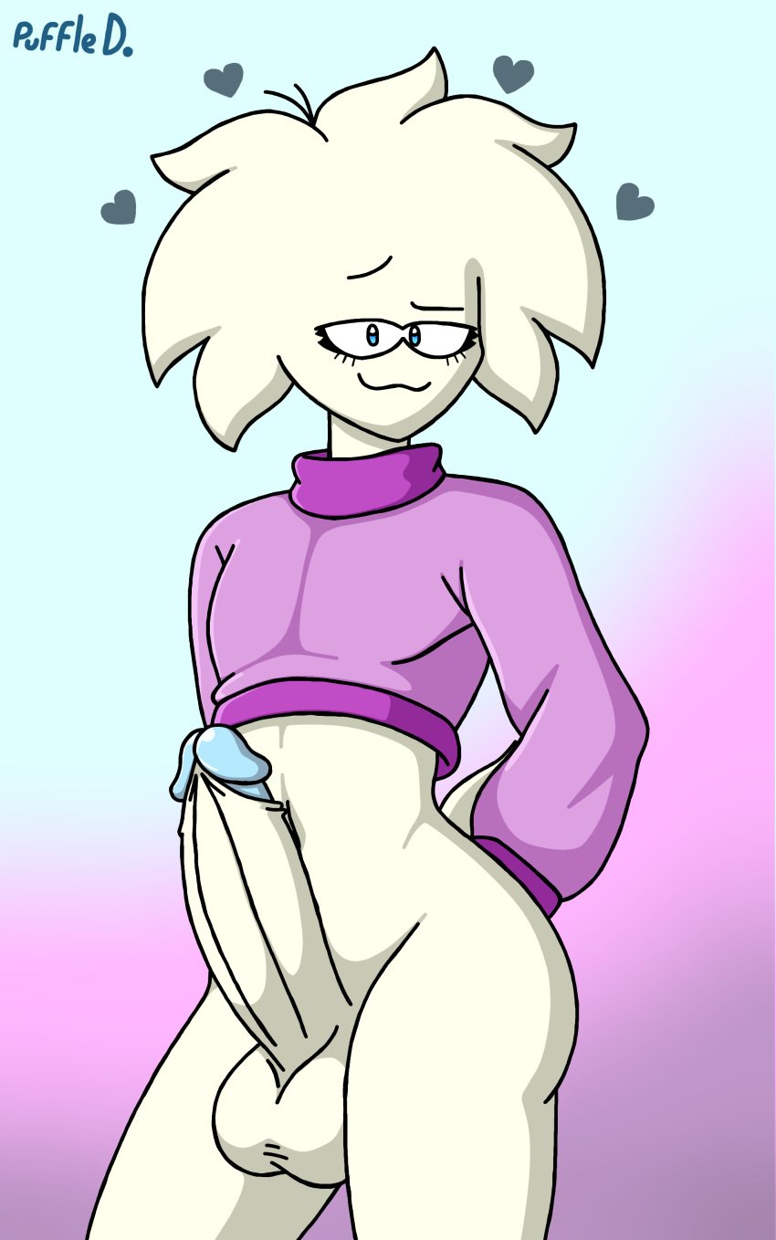 femboy femboy_only penis puffle puffledreemurr sweater white_fur