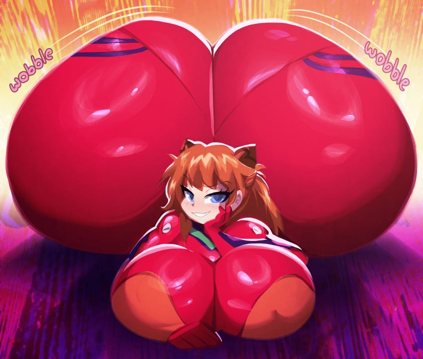 1girls 2924 anime armor ass ass_bigger_than_body ass_bigger_than_head ass_focus ass_shake asuka_langley_sohryu big_ass big_breasts blue_eyes blush blush breasts bubble_ass bubble_butt commission dat_ass digital_art eyebrows_visible_through_hair female female_focus female_only fully_clothed gigantic_ass hand_on_head high_resolution highres horns huge_ass human human_only hyper_ass large_ass long_hair looking_at_viewer neon_genesis_evangelion orange_background orange_hair plugsuit riendonut seductive seductive_eyes seductive_look seductive_smile sitting smile suit teeth wobble wobbling_ass