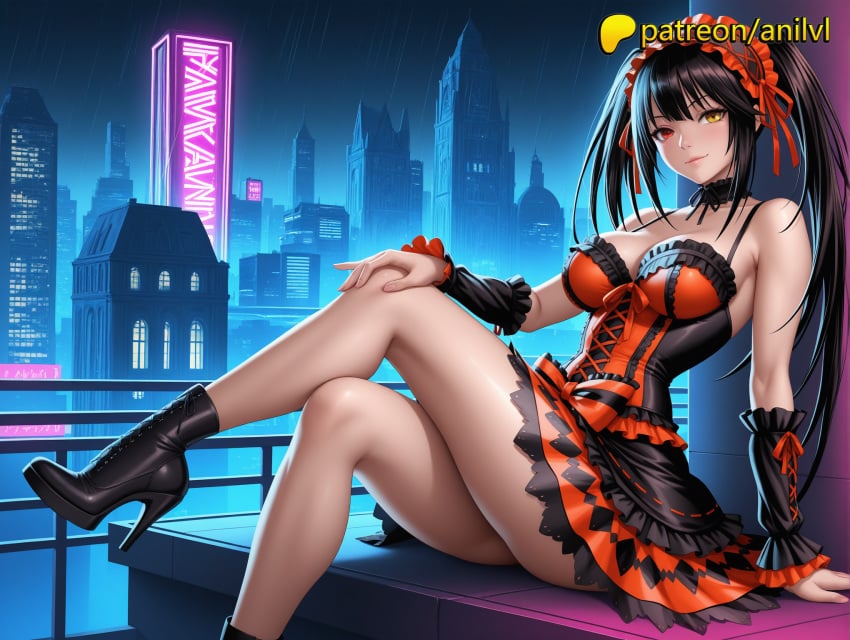 1girls 2024 ai ai_assisted ai_generated anilvl anime anime_girl anime_style aroused artist_name average_breasts bare_breasts bare_chest black_hair boots braless breast breasts bust chest city cleavage clock clock_eyes date_a_live dress explicit exposed_breasts female hairband hentai heterochromia hi_res high_heels high_quality high_resolution highres lewd lolita_fashion lolita_hairband long_hair looking_at_viewer medium_boobs medium_breasts naked naked_breasts natural_breasts normal_boobs normal_breasts nsfw nude nude_female patreon patreon_username perky_breasts platform_footwear provocative rain red_eyes sitting smile solo stable_diffusion suggestive suggestive_pose symbol-shaped_pupils tokisaki_kurumi twintails uncensored uncensored_breasts voluptuous voluptuous_female watermark wet_body wet_skin yellow_eyes