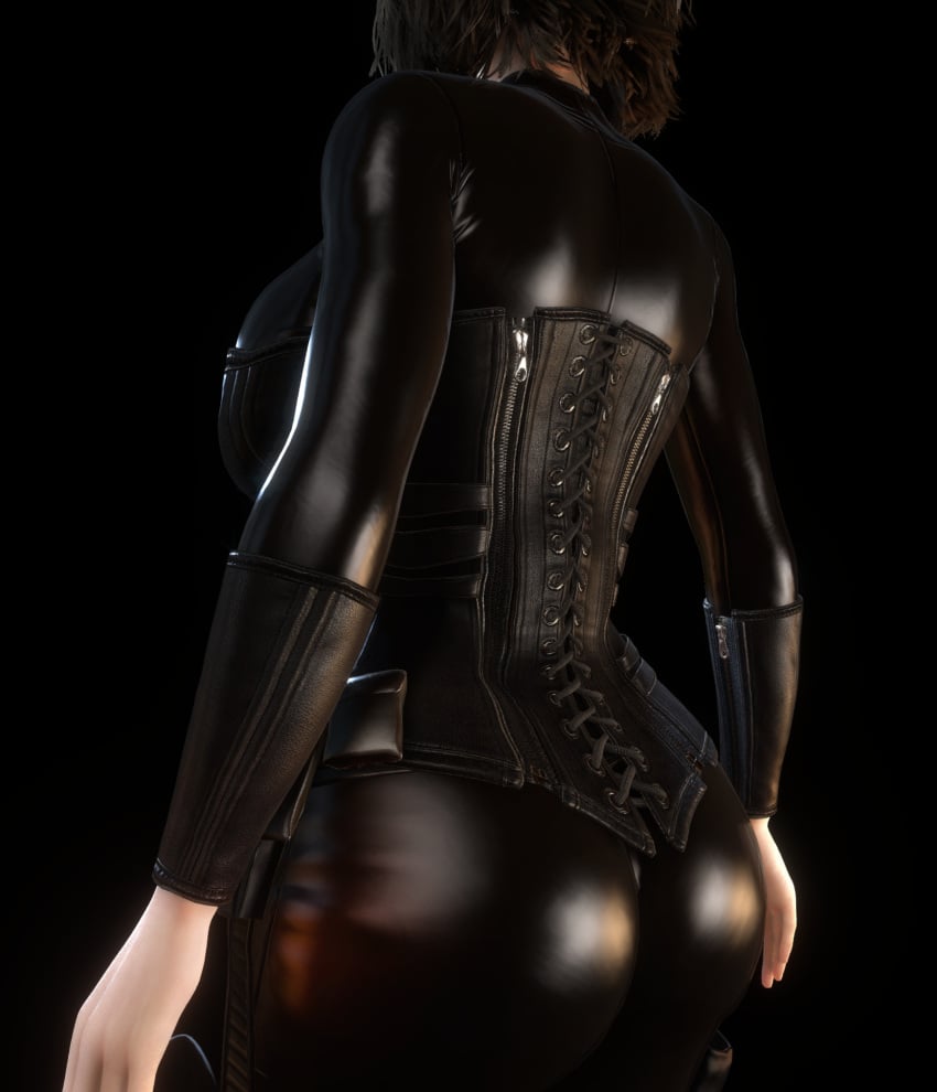 1girls 3d 3d_(artwork) alternate_ass_size ass back back_view backboob big_ass big_breasts big_hips black_bodysuit black_corset black_hair black_hair_female bodysuit corset female female_only gigantic_breasts hi_res high_resolution highres hips hourglass_figure huge_ass huge_breasts huge_hips humanoid humanoid_female humanoid_only kate_beckinsale large_ass large_breasts large_hips no_bra open_bodysuit open_clothes selene_(underworld) sideboob solo solo_female underworld unseen_female_face unzipped unzipped_bodysuit upper_body vaako vampire vampire_girl wide_hips