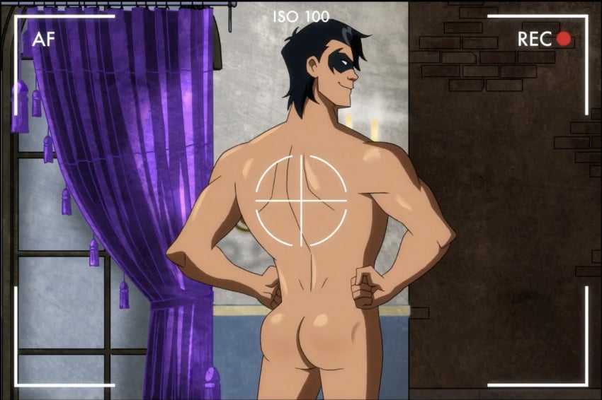 ass ass canonical_scene dick_grayson edit harley_quinn_(series) hero naked nightwing nude robin_(dick_grayson) screenshot screenshot_edit