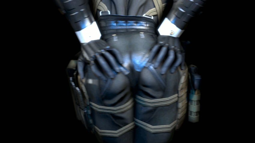 3d animated arched_back ass close-up female gun hand_on_ass haven_trooper konami metal_gear metal_gear_solid small_ass solo source_filmmaker wattchewant weapon