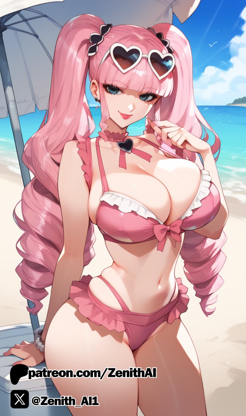 ai_generated bikini female female_only one_piece perona zenithai