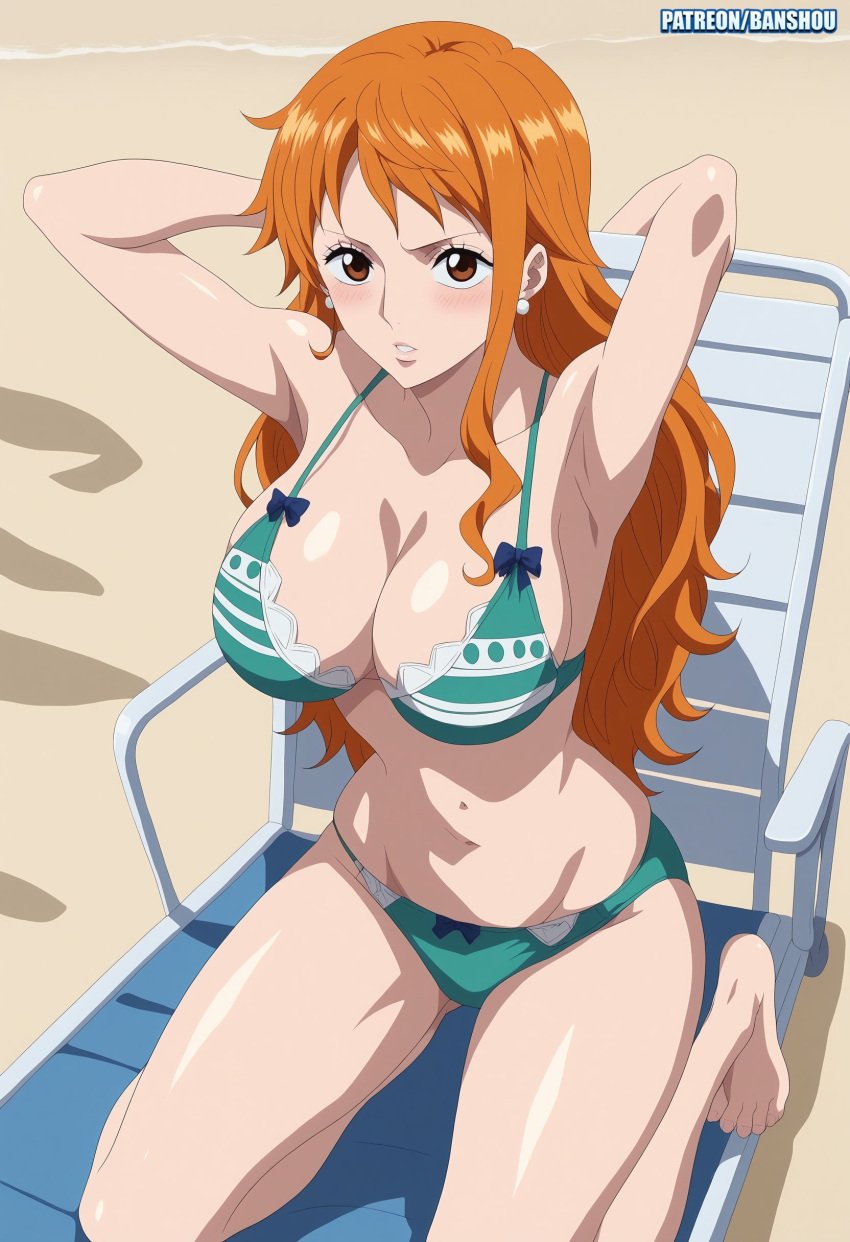 ai_generated banshou bikini female female_only nami nami_(one_piece) one_piece