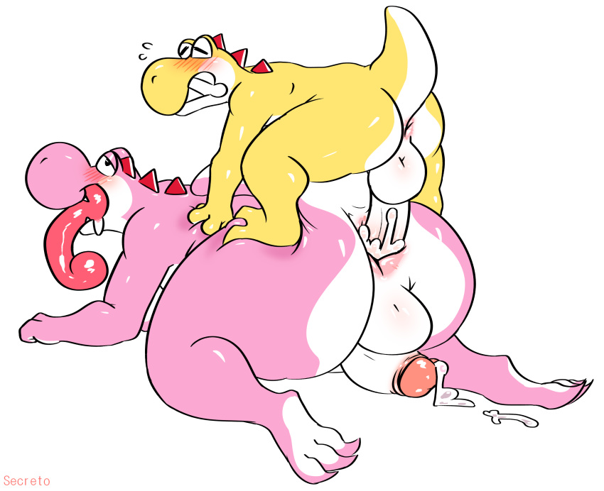 Pink Yoshi (Mario (Series)) Rule 34 Image