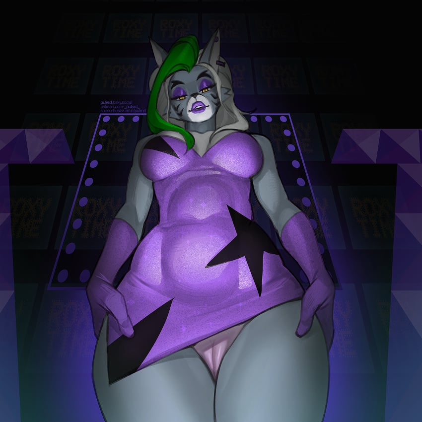 anthro five_nights_at_freddy's five_nights_at_freddy's:_security_breach looking_at_viewer pulred roxanne_wolf_(fnaf) solo