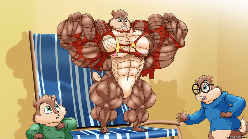 abs alvin alvin_and_the_chipmunks anthro atariboy biceps big_muscles extreme_muscles huge_muscles hyper_muscles large_muscles male male_only muscles muscular muscular_arms muscular_legs muscular_male muscular_thighs pecs