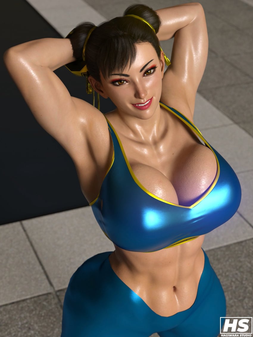 1girls 2024 3d 3d_(artwork) asian asian_female athletic athletic_female big_breasts breasts capcom chinese chinese_female chun-li fanart female female_only femme_fatale fully_clothed hagiwara_studio huge_breasts large_breasts light-skinned_male light_skin solo street_fighter voluptuous voluptuous_female