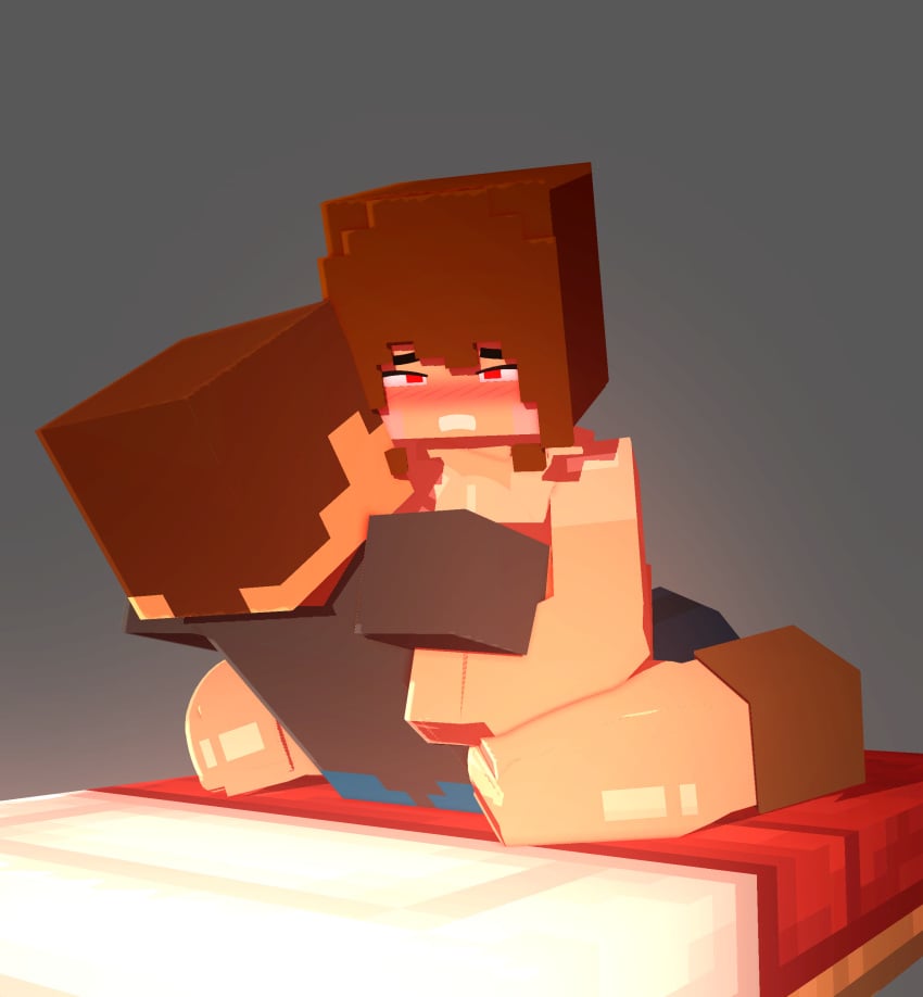 1girls 3d alex_(minecraft) bed bed_sheet blush breasts clothing coresvoid curvy curvy_body curvy_female curvy_figure digital_media_(artwork) female hi_res horny horny_female huge_breasts human humanoid mine-imator minecraft nipples posing shadow smooth_skin solo square_head tan_skin tanned tanned_skin thick_thighs thigh_highs thighs topless wide_hips