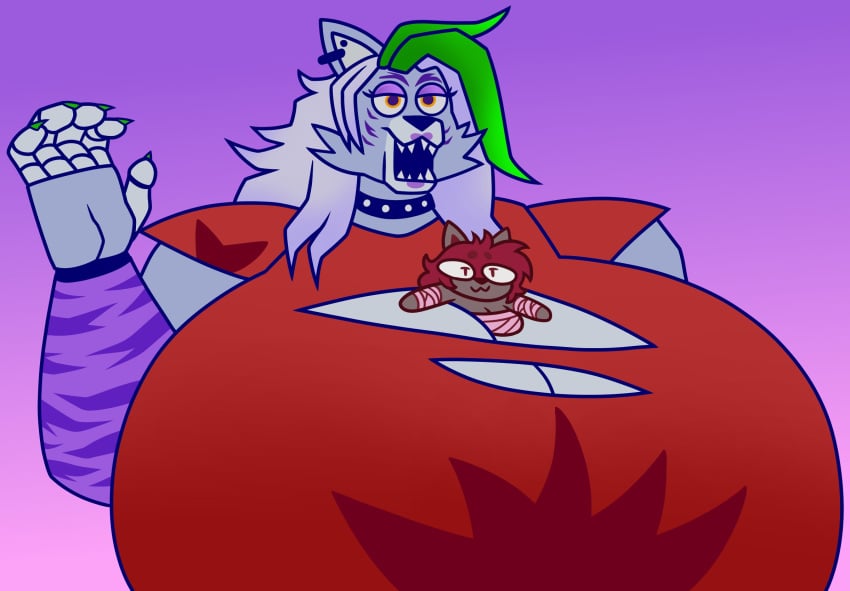 big_breasts breasts cleavage dapper_little_arts female five_nights_at_freddy's furry huge_breasts hyper_breasts roxanne_wolf_(fnaf) tagme thick_thighs wide_hips