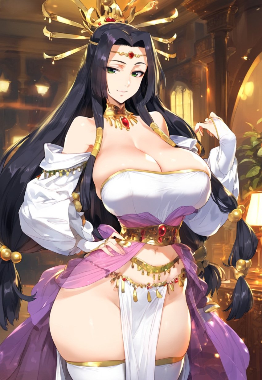 ai_generated big_breasts code_geass iceflower-art sumeragi_kaguya