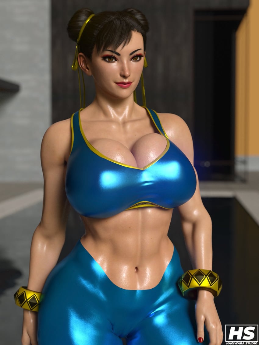 1girls 2024 3d 3d_(artwork) asian asian_female athletic athletic_female big_breasts breasts capcom chinese chinese_female chun-li fanart female female_only femme_fatale fully_clothed hagiwara_studio huge_breasts large_breasts light-skinned_male light_skin solo street_fighter voluptuous voluptuous_female