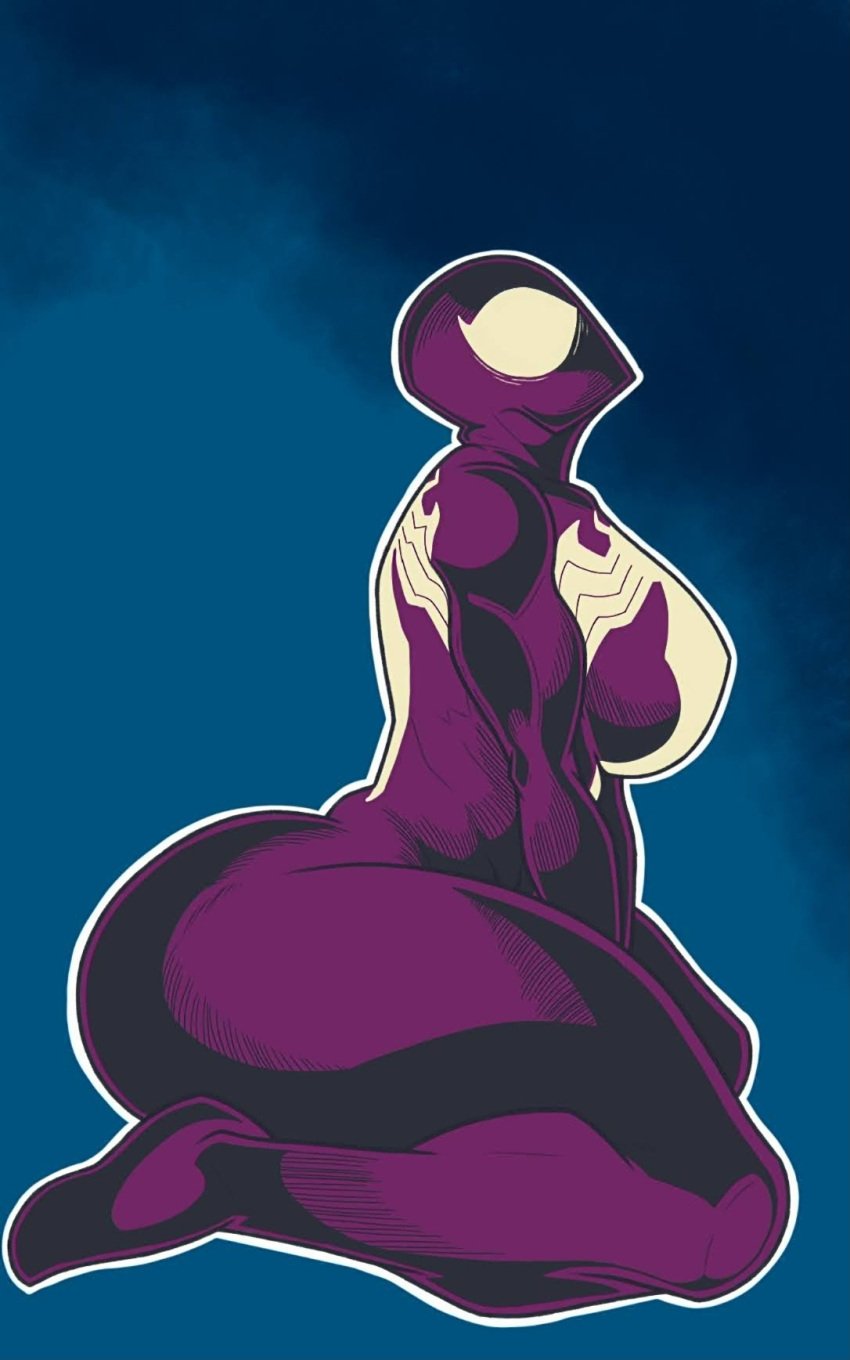 1girls albino_racc big_breasts big_muscles big_thighs fat_pussy female_only knees large_breasts marvel marvel_comics mayday_parker monster_girl spider-man spider_girl spider_woman symbiote venom