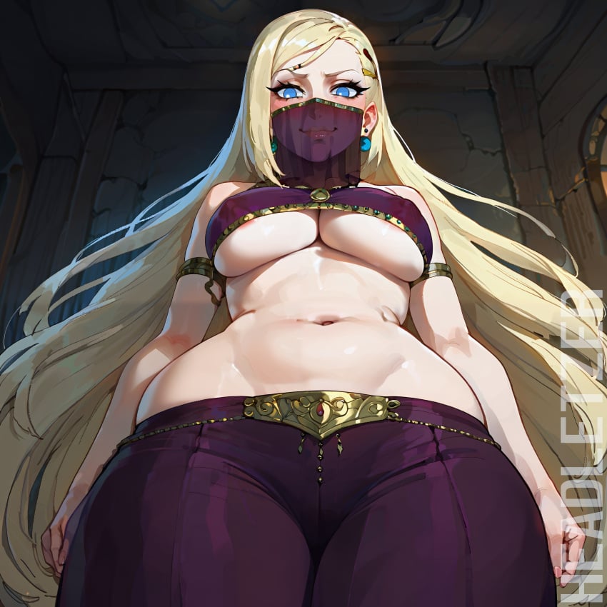 ai_generated belly_dancer_outfit headletzer ino_yamanaka ino_yamanaka naruto_(series) naruto_shippuden tagme