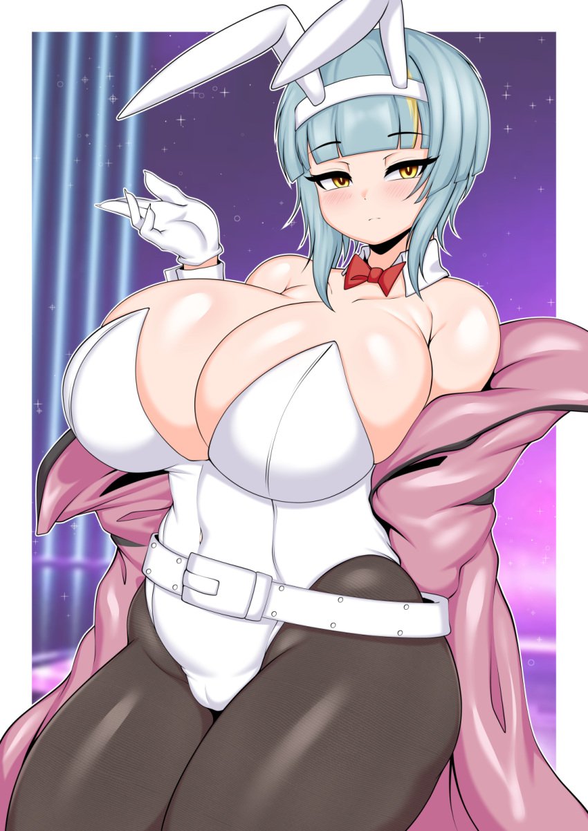 big_breasts breasts bunnysuit cleavage female huge_breasts tagme tailzkim thick_thighs wide_hips