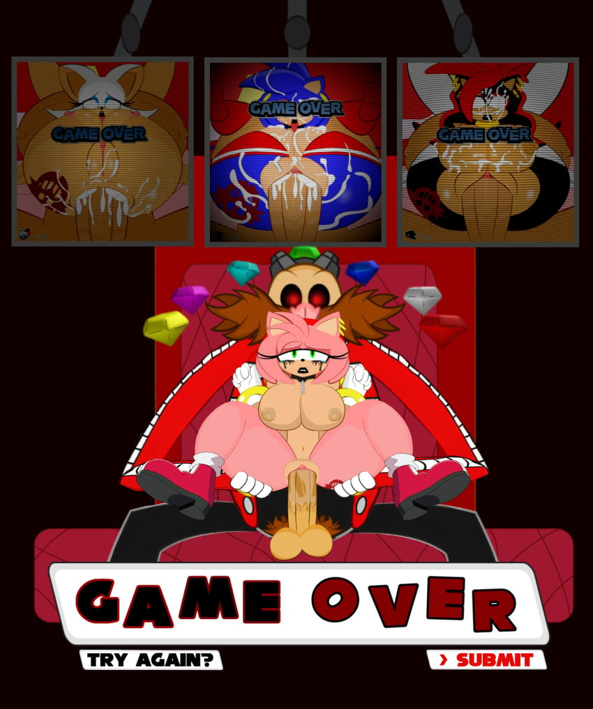 1girls amy_rose anthro belly_button_piercing big_breasts big_penis branding_mark chaos_emerald choker clothing ctrl-z cum defeat defeat_sex defeated defeated_heroine dominated domination dr._eggman edit evil_grin female game_over green_eyes hedgehog human_on_anthro large_breasts lipstick long_penis nipple_piercing nipples penetration piercings pink_fur possessed protagonistsub_antagonistdom pubic_hair rape rouge_the_bat rule_63 sega sex shadow_the_hedgehog sonic_(series) sonic_the_hedgehog sonic_the_hedgehog_(series) sonic_transformed_(series) sonic_transformed_2 sonic_transformed_3 sonique_the_hedgehog stretched_pussy vaginal_penetration wet