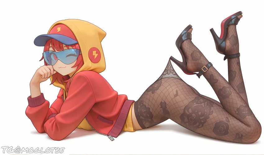 Lace Pantyhose Hooked On Heel (Meme) Rule 34 Image