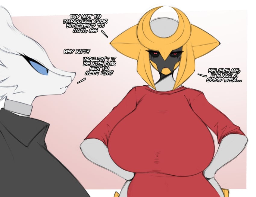 anthro breasts cleavage clothed clothing creatures_(company) game_freak generation_4_pokemon generation_5_pokemon legendary_pok&eacute;mon legendary_pokemon nintendo pok&eacute;mon_(species) pokemon pokemon_(species) pokemon_bw pokemon_dppt reshiram saltyxodium